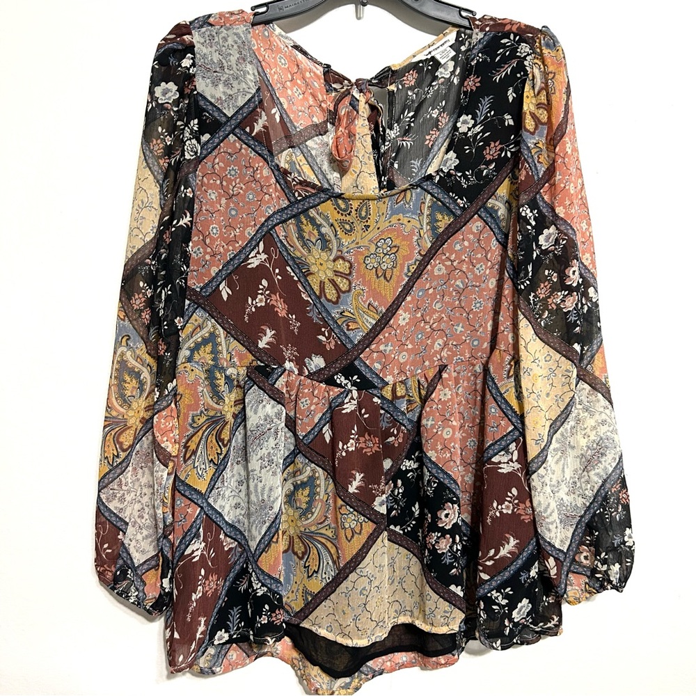 American Eagle Multicolor Patchwork Tie Back Baby… - image 2